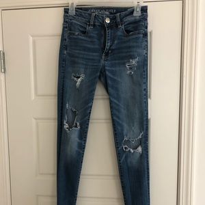 American Eagle ripped jeans